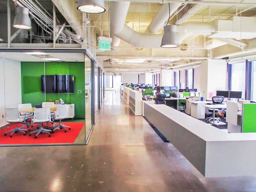 Thornton Tomasetti Conference Room with Chairs behind Modular Walls to Create an Open Space