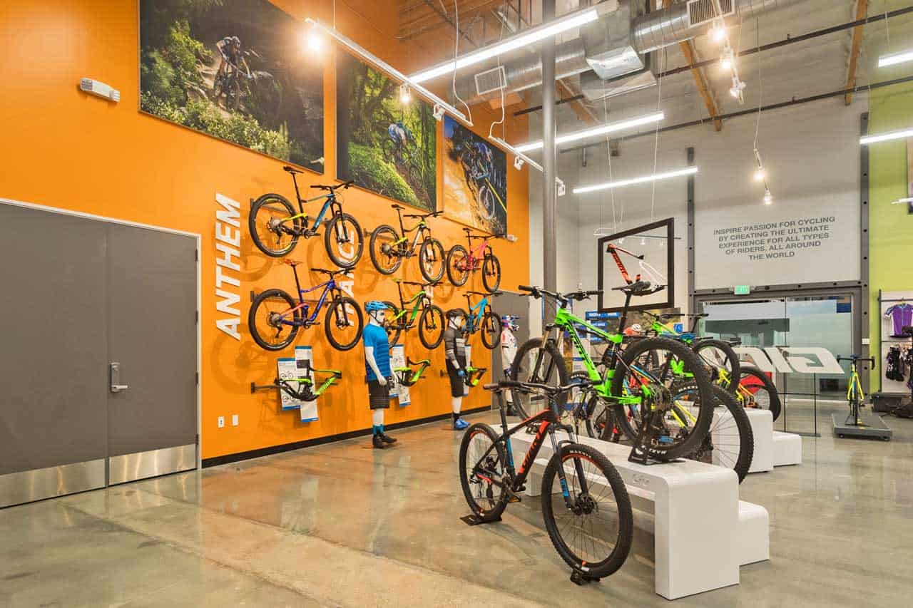 USA Office Showroom Displaying a Variety of Bikes