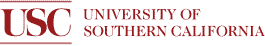 University of Southern California logo in red