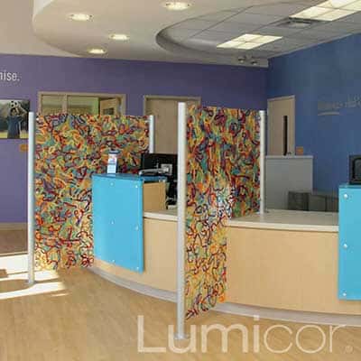 Lumicor Resin partitions