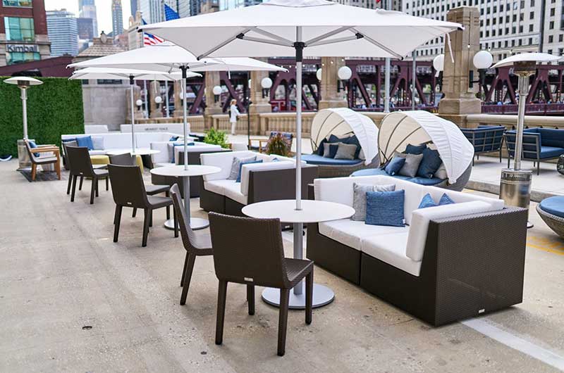 Outdoor Spaces featuring Commercial and Contract Furniture Sales