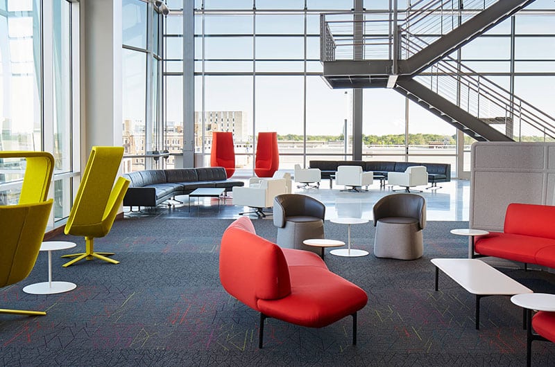 Lobby at Haworth Furniture Headquarters