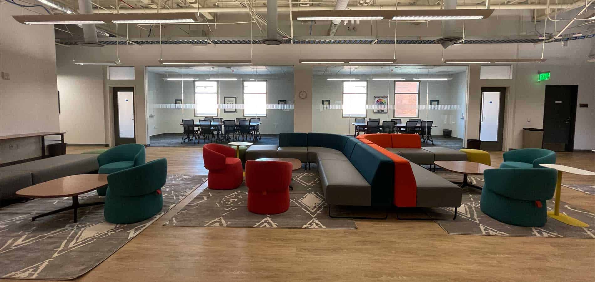 USC Student Organization Indivualized Workspace with Riverbend Sofa