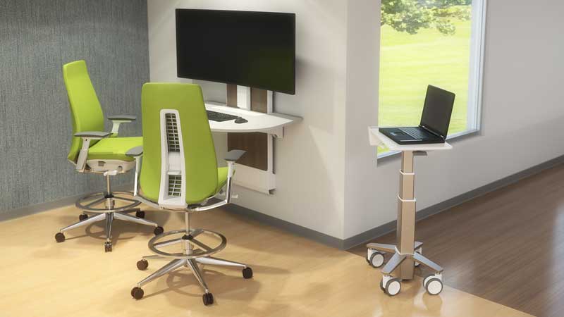 Hospital Furniture Consulting Area and Laptop Stand