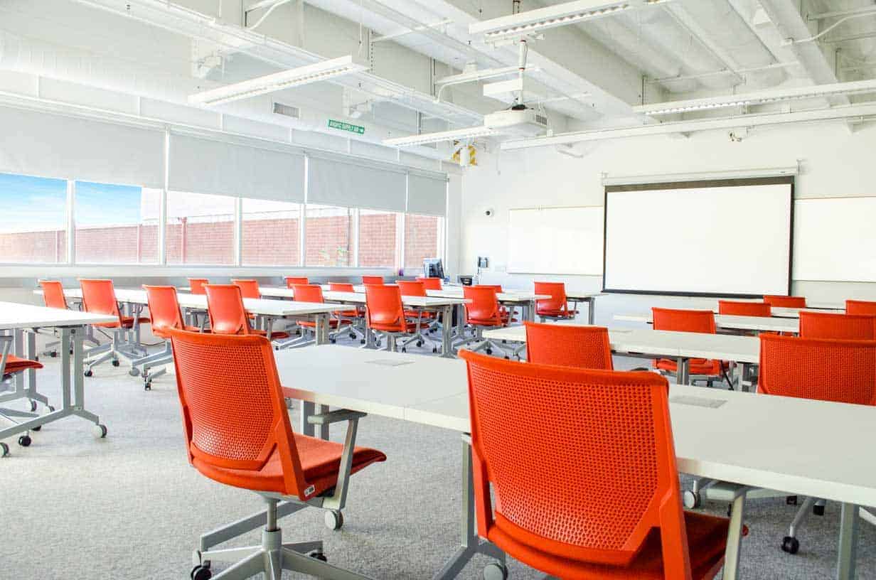 Furniture for classrooms at Santa Monica College