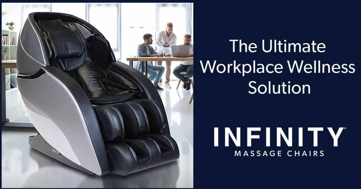 Professional massage chairs like the Infinity Genesis are great office place perks