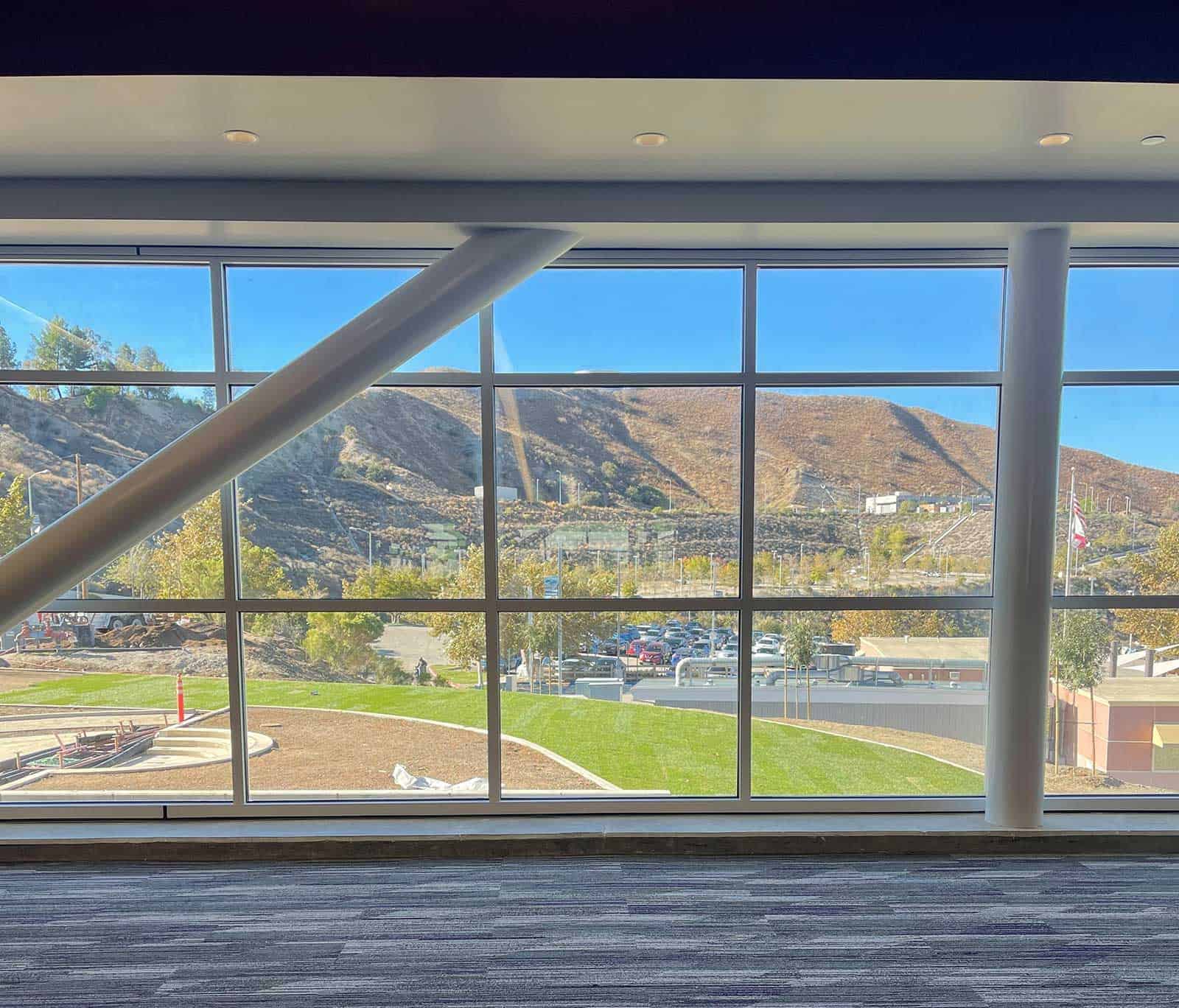 College of the Canyons SSLRC Library has great views of the surrounding countryside