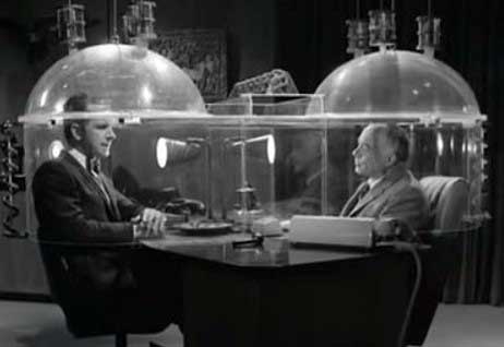 1960 TV Program, Get Smart, featured the Cone of Silence for privacy