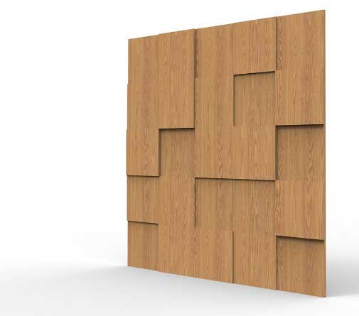 The Sound Absorbing Wood - Byron 002.1 from CSI Creative reduces sound with a natural look